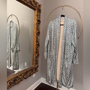 Steve Madden Sequin Embellished Open Jacket - Silver & Blue